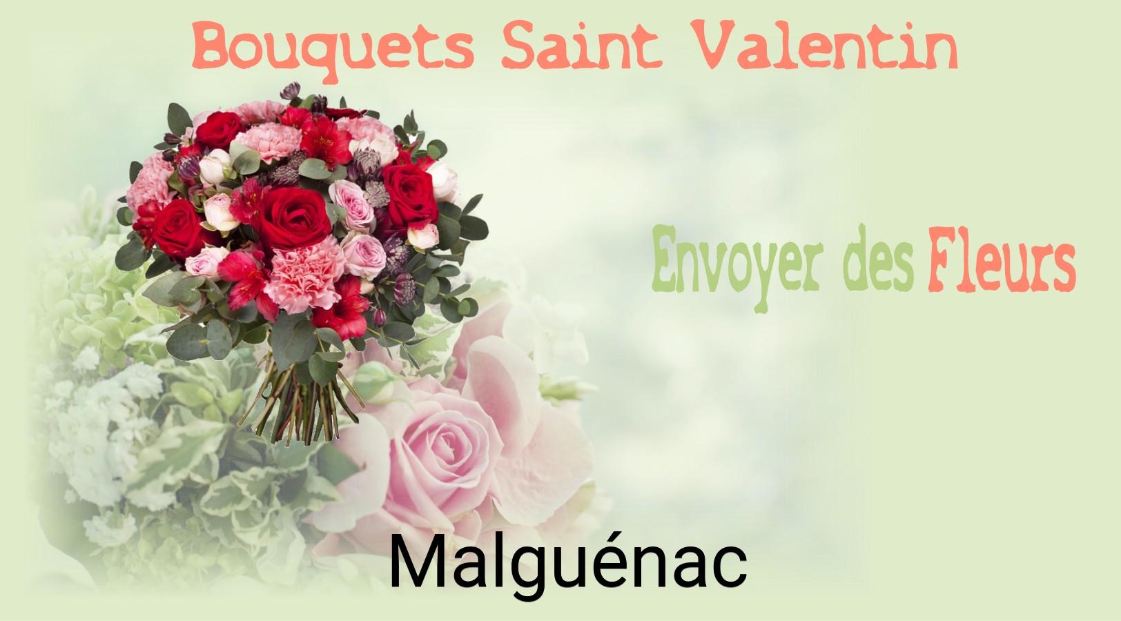 Roses de Saint-Valentin livrées à Malguénac